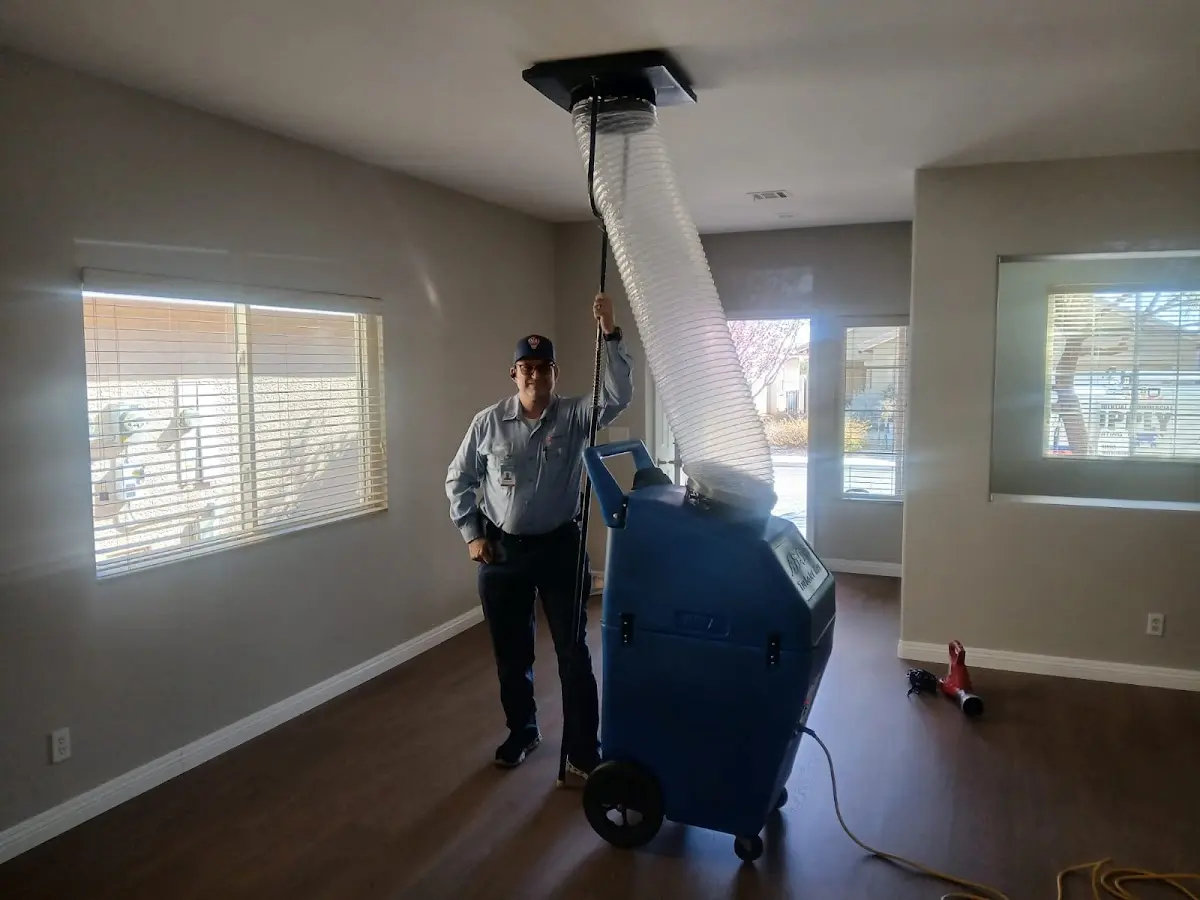 Professional Dryer Vent Cleaning work inside a Struthers home
